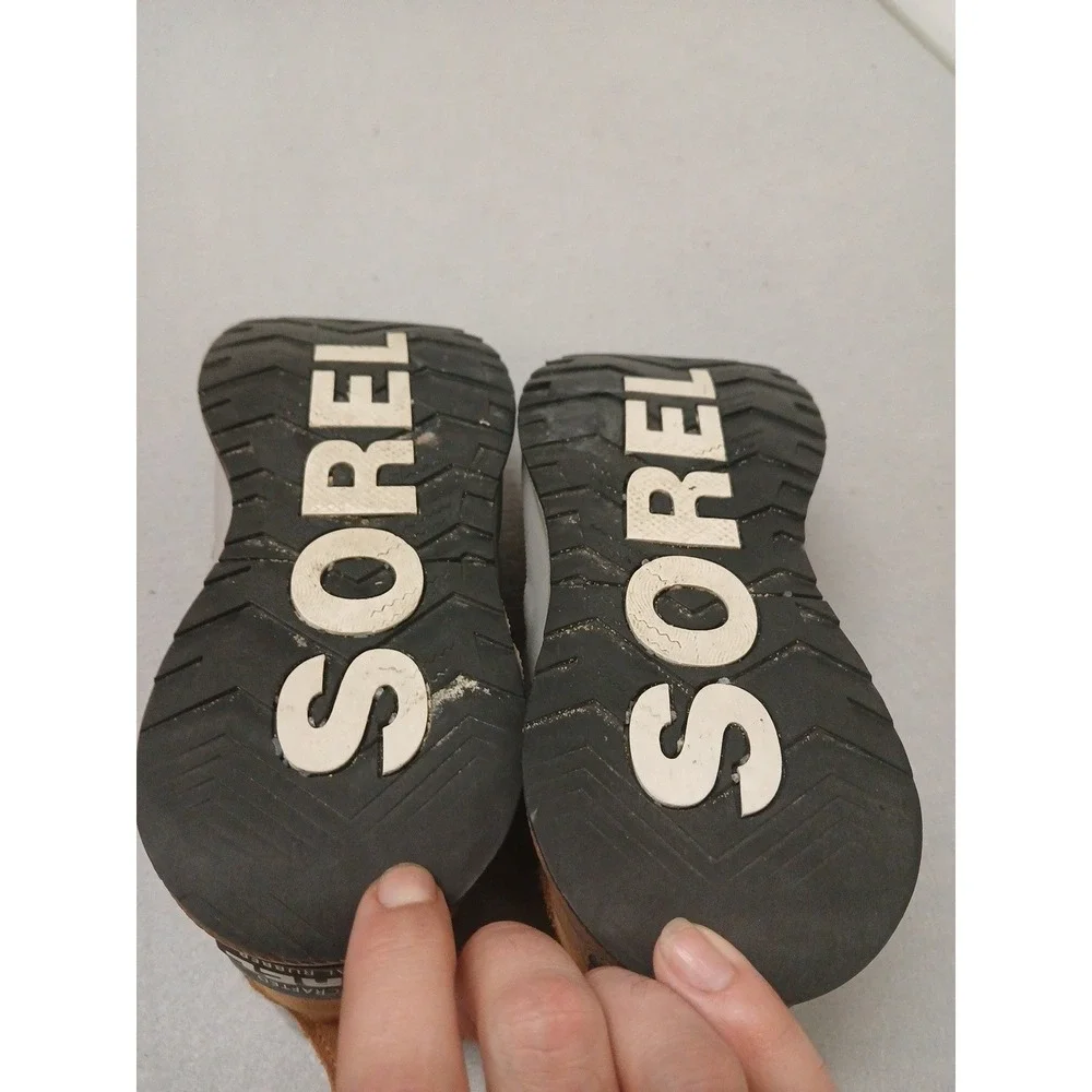 SOREL Women's Out N About IV Waterproof Rain Boots, Taffy Grey, Size 9.5 EUC!!